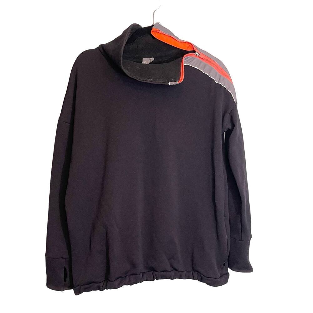 Sweaty Betty Black Side Zip Athletic Jacket Pullover Size S